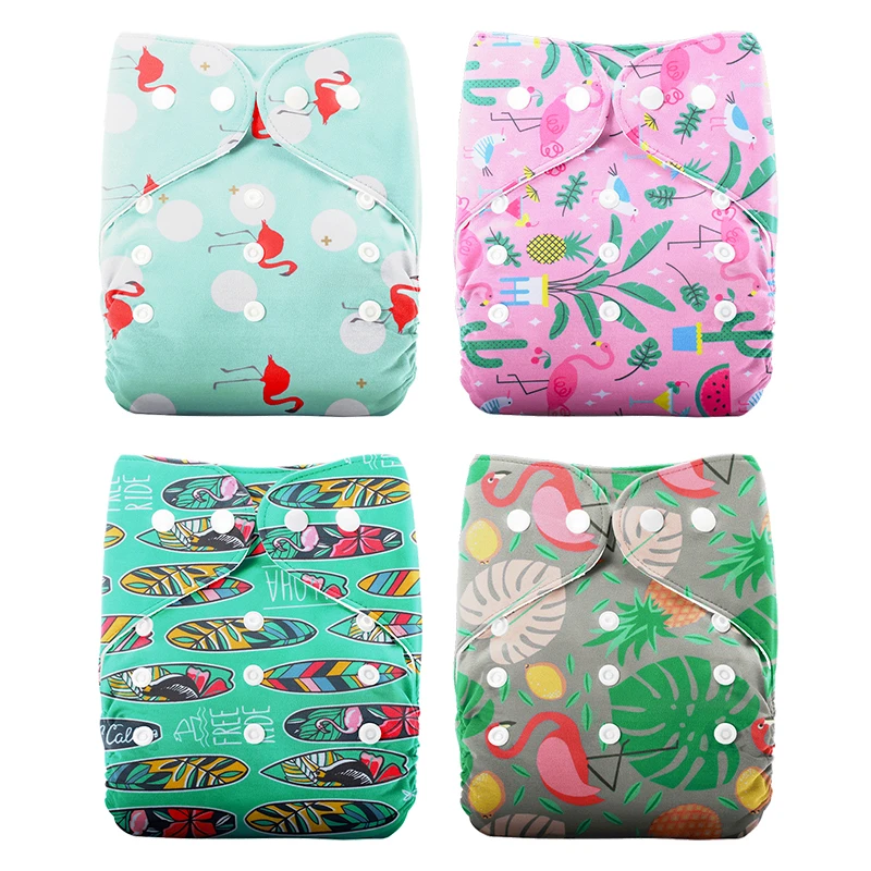 

Baby Cloth diaper Reusable Adjustable Newborn Baby Boy Girl Porket Diapers Cover Washable Luiers Infant Nappies Inserts 3-15kg