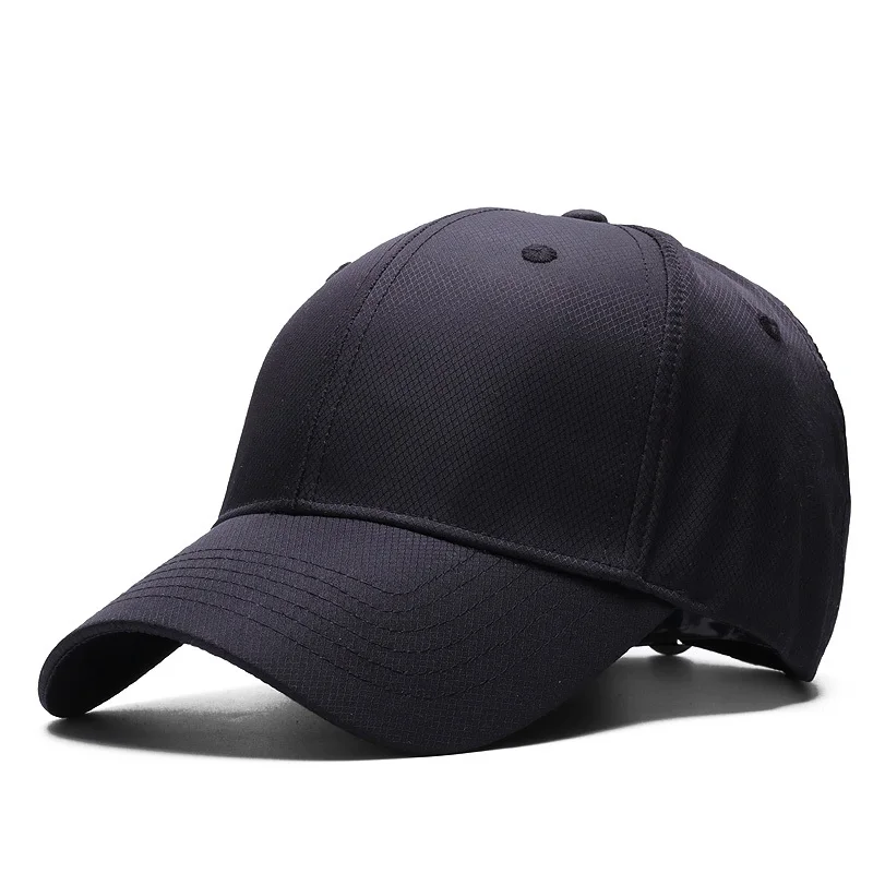 

2021 Summer Adult Outdoors Dry Quickly Large Size Sun Hats Men and Women Solid Color Big Size Baseball Caps 56-60cm 60-65cm