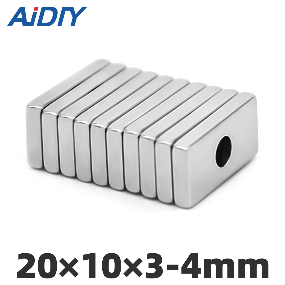 AI DIY 5/10/50 шт. 20 мм x 10 3 4 N35 Неодимовый сверхмощный Магнит мощность магниты 20*10*3