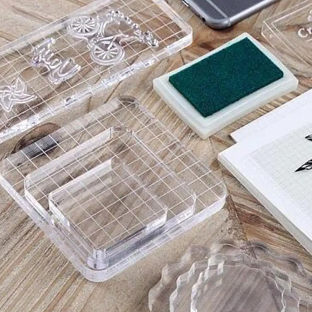 Новый прозрачный акриловый блок для DIY уплотнительный штамп самодельного