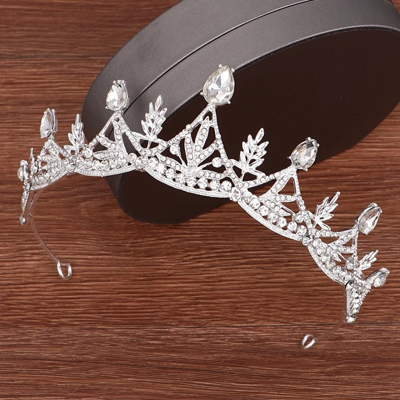 

Baroque Crystal Rhinestone Crown Tiara Wedding Hair Accessories Bridal Crown Headband Hair Ornaments Headpiece Princess Diadem