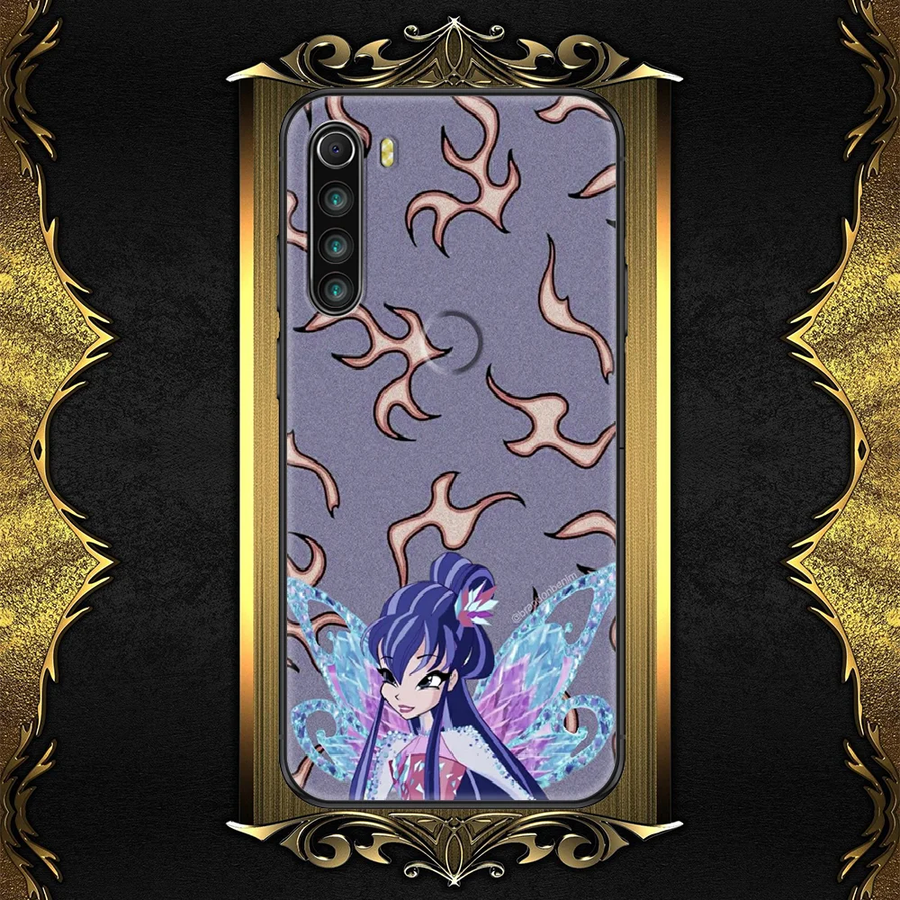 

Girl Winxs Cute Clubs Elves Phone case For Xiaomi Redmi Note 7 7A 8 8T 9 9A 9S 10 K30 Pro Ultra black art waterproof 3D funda