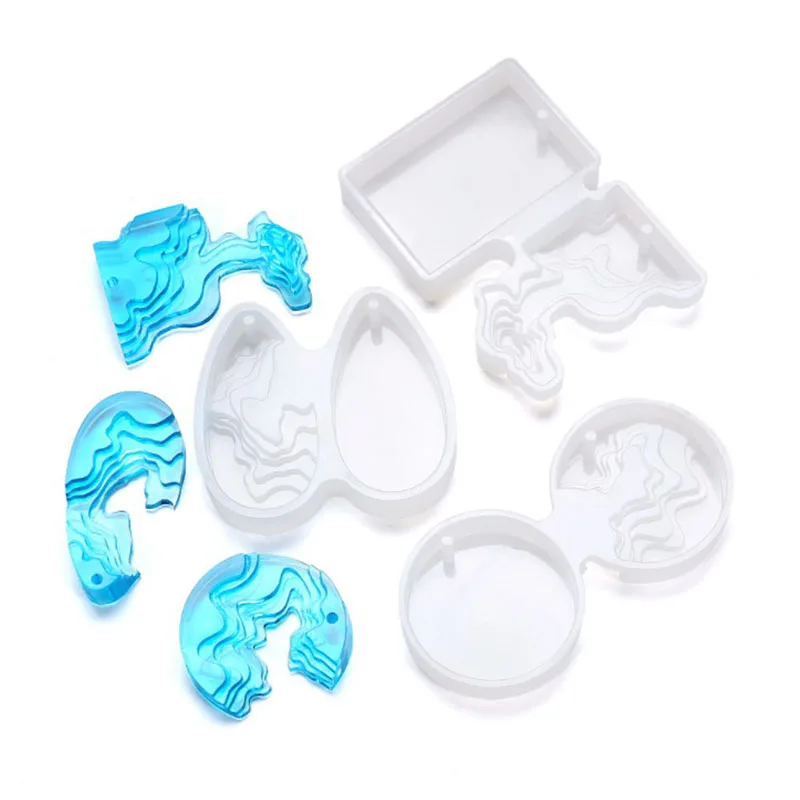 Ручной работы diy кристалл падение клей креативный бетон гипс terrane остров формочка