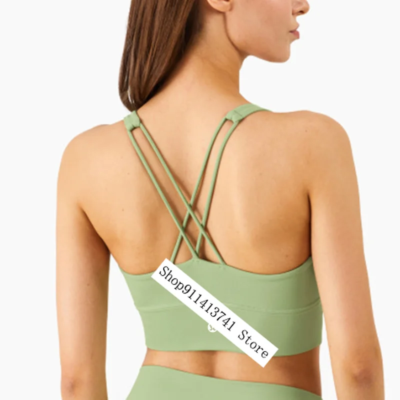2021 New U-shaped Sports Cross Beautiful Back Women Tops