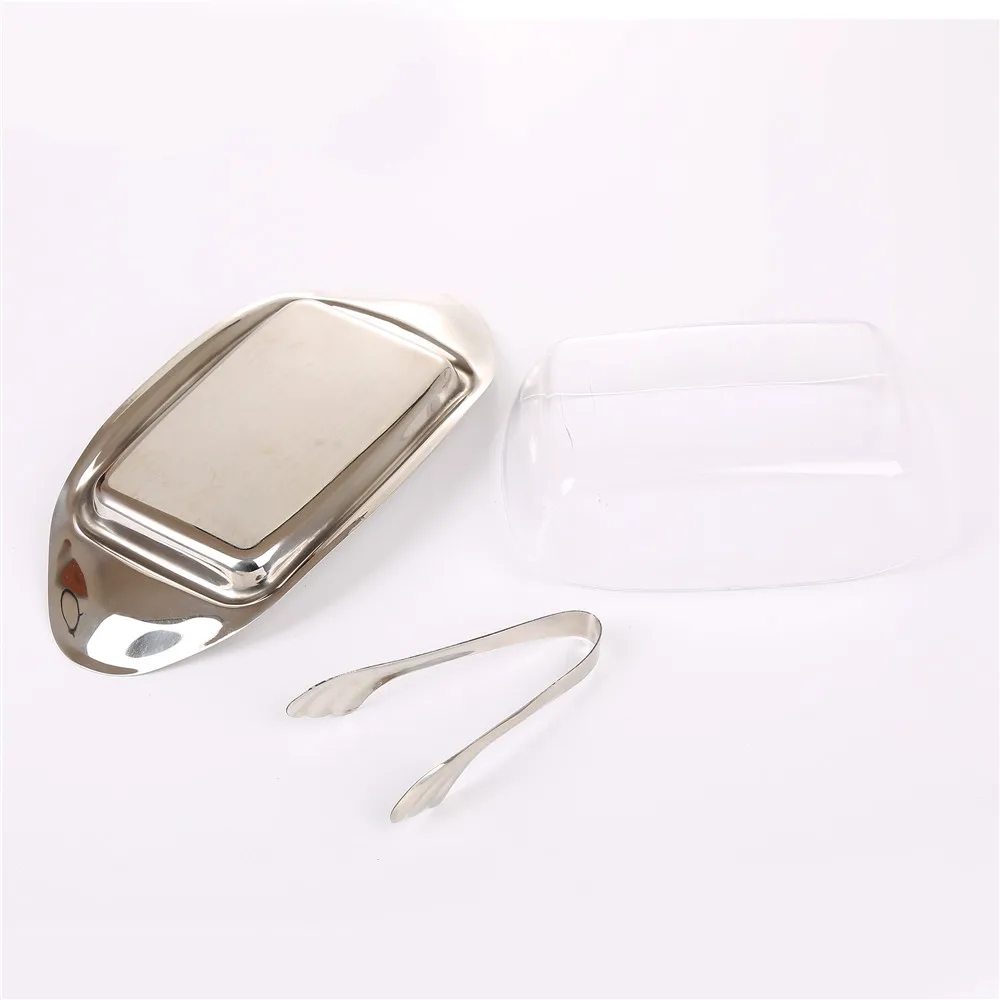 Realand контейнер из нержавеющей стали для сливочного масла с TONG Cheese серверным