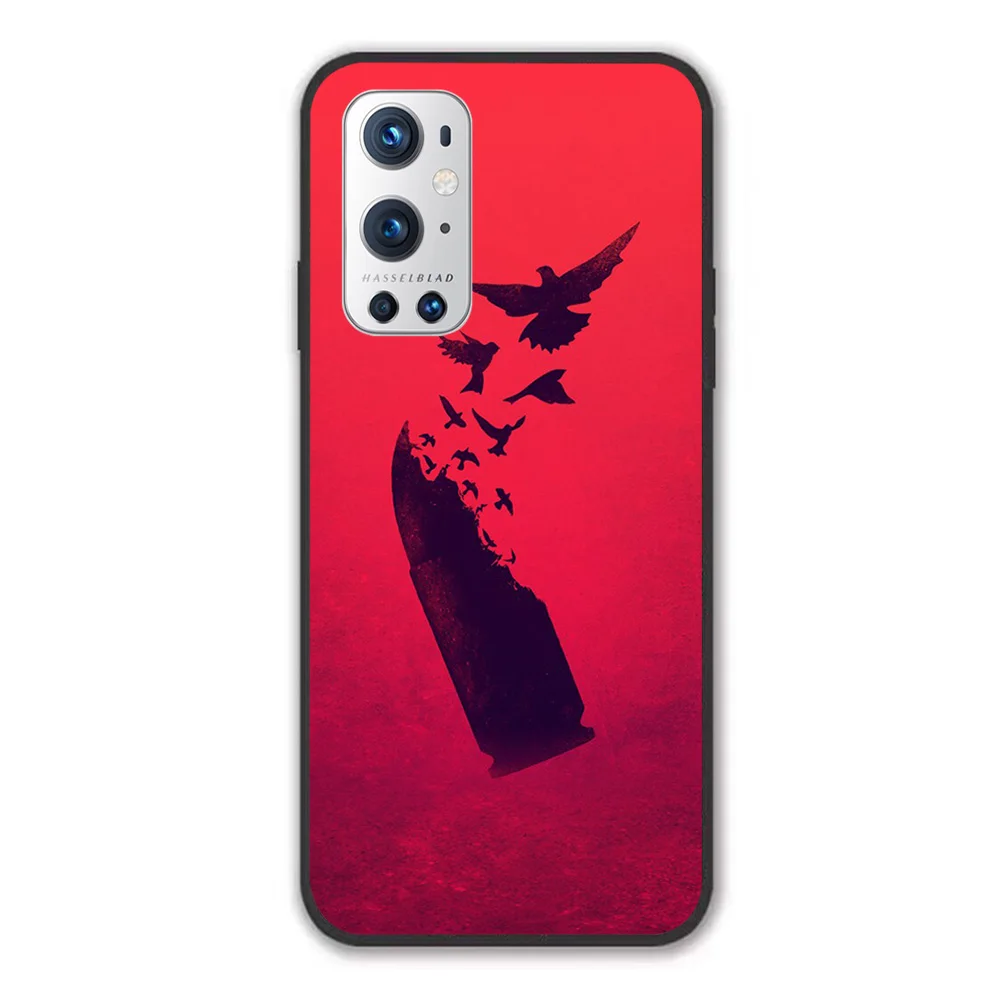 

For OnePlus Bullet Birds Soft TPU Border OnePlus 7 7T 7Pro 8 8T 8Pro 9 9Pro Case