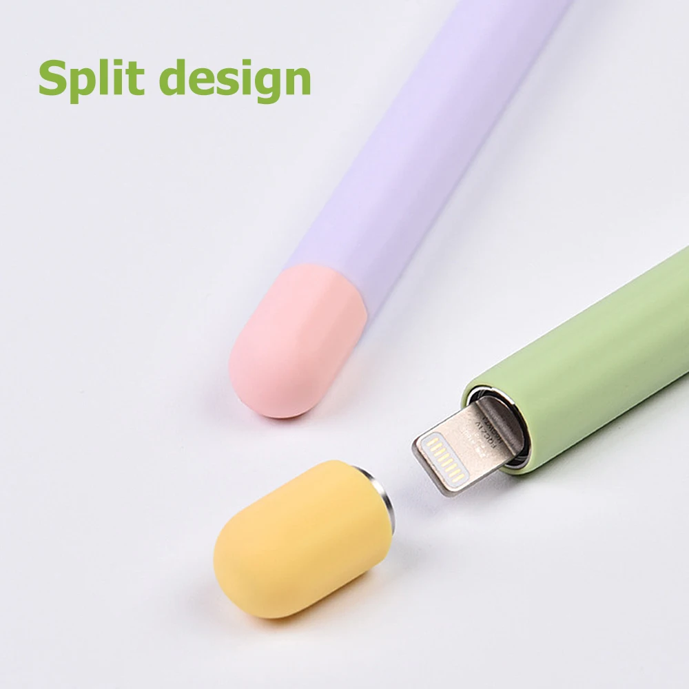 Чехол-накладка для Apple Pencil 1 2 цвета силиконовый нескользящий противоскользящий |