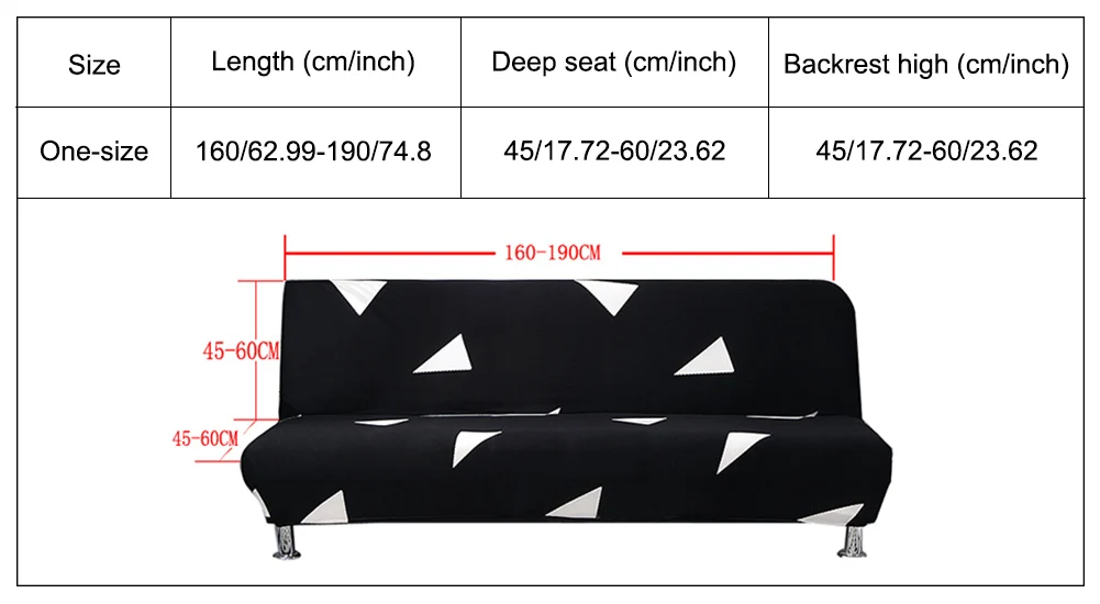 

Universal Armrest Stretch Sofa Cover All-Inclusive Folding Sofa Bed Cover Universal Full Cover Sofa Towel