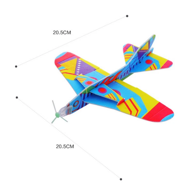Новинка для детей магический круглый боевой самолет foam paper модель самолета