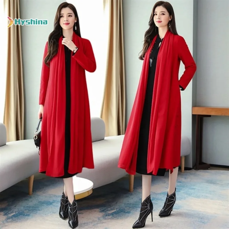 

Womens Woolen Coat Fashion Trend Comfortable Elegant 2020 Winter Long Temperament Female Outwear
