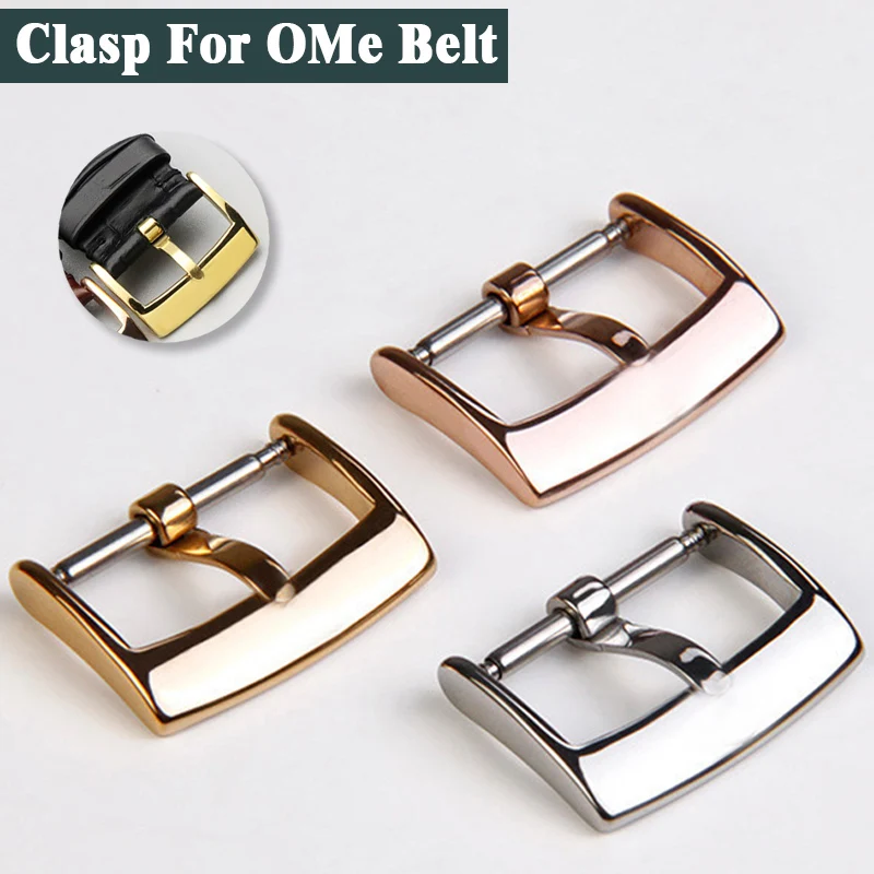 

Застежка для часов Omega Series, Часовые аксессуары из нержавеющей стали с пряжкой с язычком, для мужчин и женщин, 14 16 18 20 мм