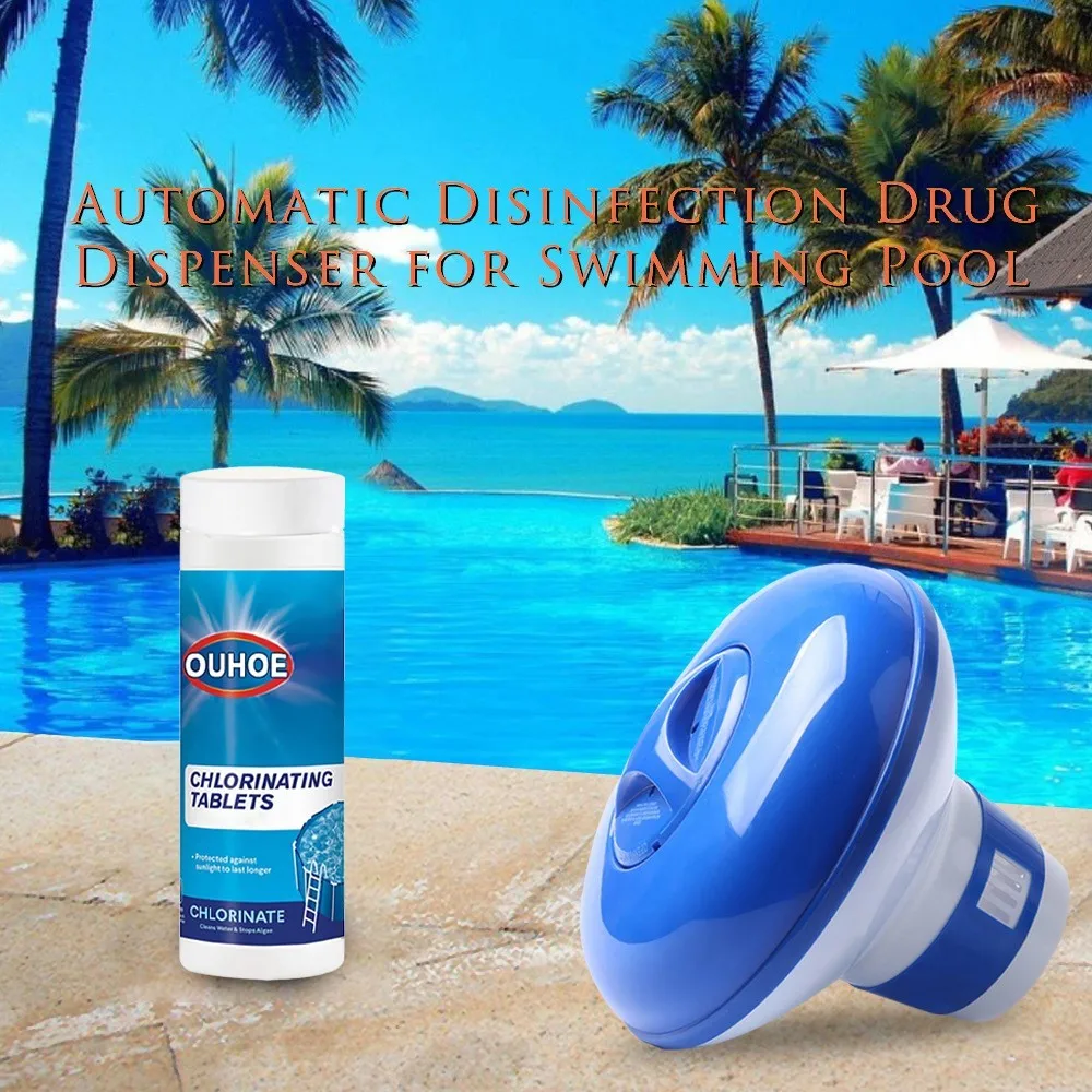 

100Pcs/Bottle Pool Cleaning Effervescent Chlorine Tablets Cage Disinfectant Swimming Pool Clarifier Multifunctional Cleaner