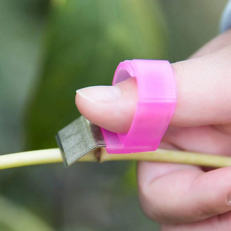 

1PC V/T/F Shape Fruit Picking Ring Garden Cutter Tools With Plastic Anti-Slip Grip Blade Cutting Scissors Rings Fruit Blade Tool