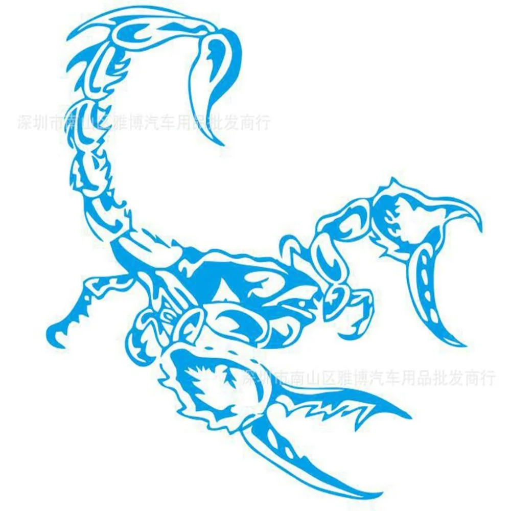 

Five colors Car Sticker Hood Sticker Pull Flower Scorpion Totem Tribal Canopy Stickers Car Head Stickers Vinyl