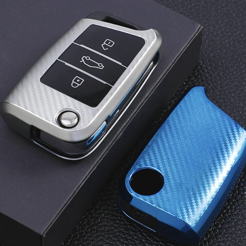 

Car Folding Key Cover Case Bag Shell Bag for Volkswagen VW Golf 7 Mk7 Tiguan Polo for SEAT Leon Ibiza 3 for Skoda Octavia A7