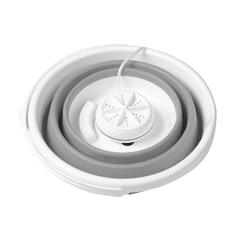 

Складная персональная вращающаяся ультразвуковая мойка с турбинами, Складная Ванна, USB-ванна для стирки, для кемпинга, квартир, общежитий