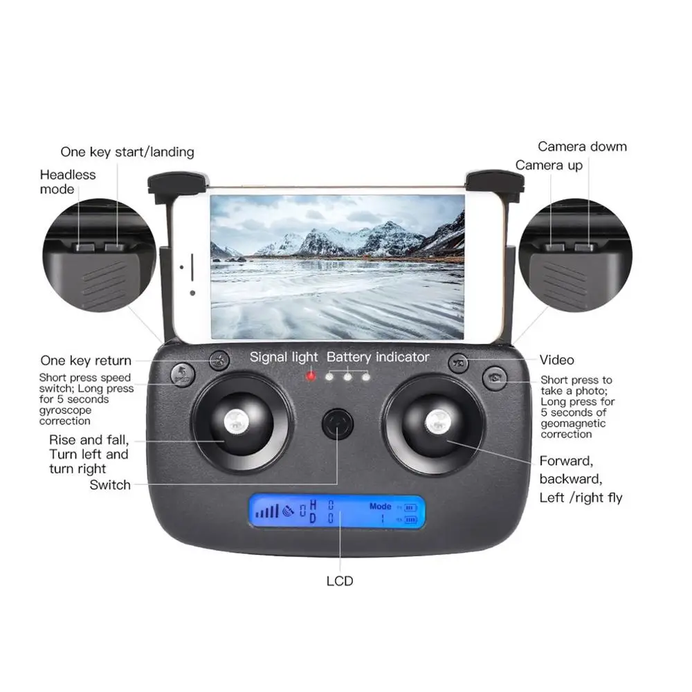 SG906 gps 5G wifi FPV RC Дрон 4K бесщеточный селфи Дроны с камерой HD RC Квадрокоптер складной RC Дрон+ battey