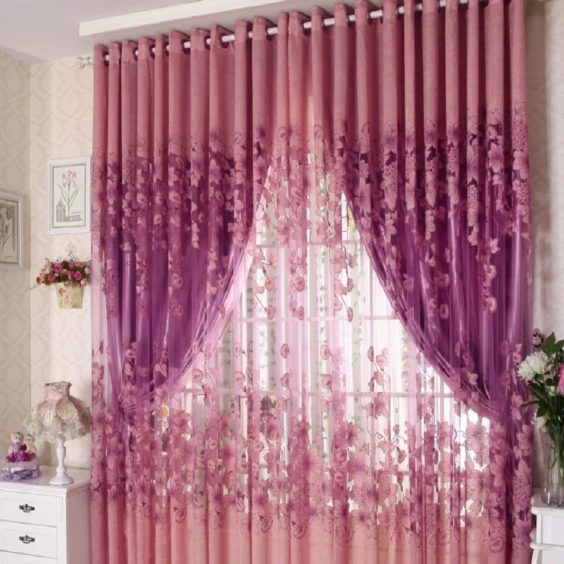 

Шторы в американском стиле для гостиной, столовой, спальни, пасторальные жаккардовые тюлевые занавески, готовая продукция на заказ