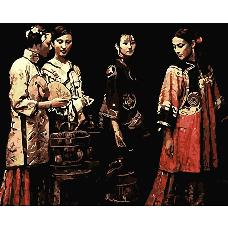 

Набор для рисования по номерам на холсте «девочка»