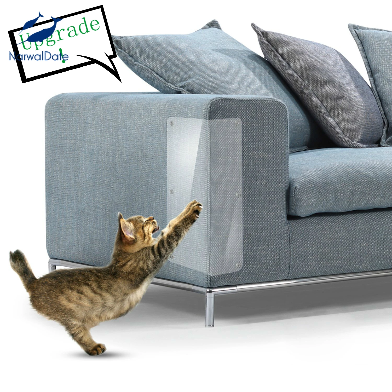 Когтеточка для котенка защита дивана анти захватывающая пленка набор наклеек с