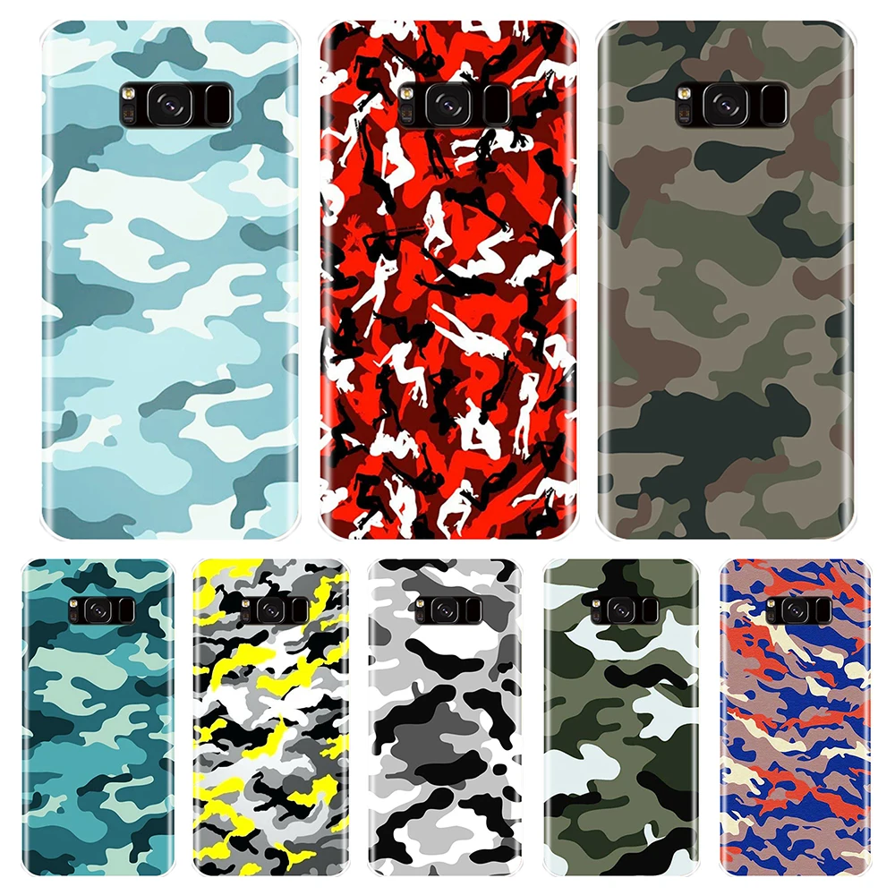 

Back Cover For Samsung Galaxy Note 9 8 5 4 Camouflage Soft Silicone Phone Case For Samsung Galaxy S8 S9 Plus S5 S6 S7 Edge Case