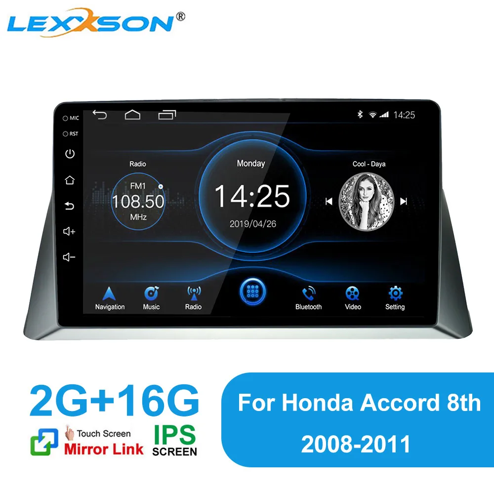 DSP 2 ГБ + 16 Android 10 1 Автомобиль Радио RDS IPS Экран GPS Bluetooth навигация Зеркало Ссылка