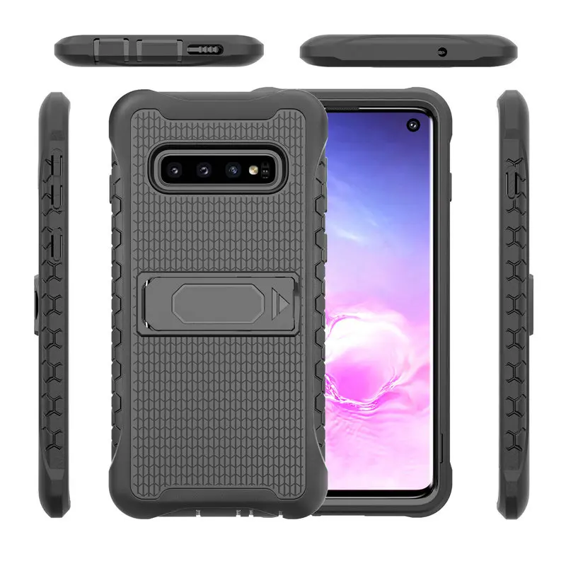 3 в 1 противоударный чехол для Samsung S10Plus S10 Note 9 пластиковый Galaxy Plus S9 S10e|Бамперы| |