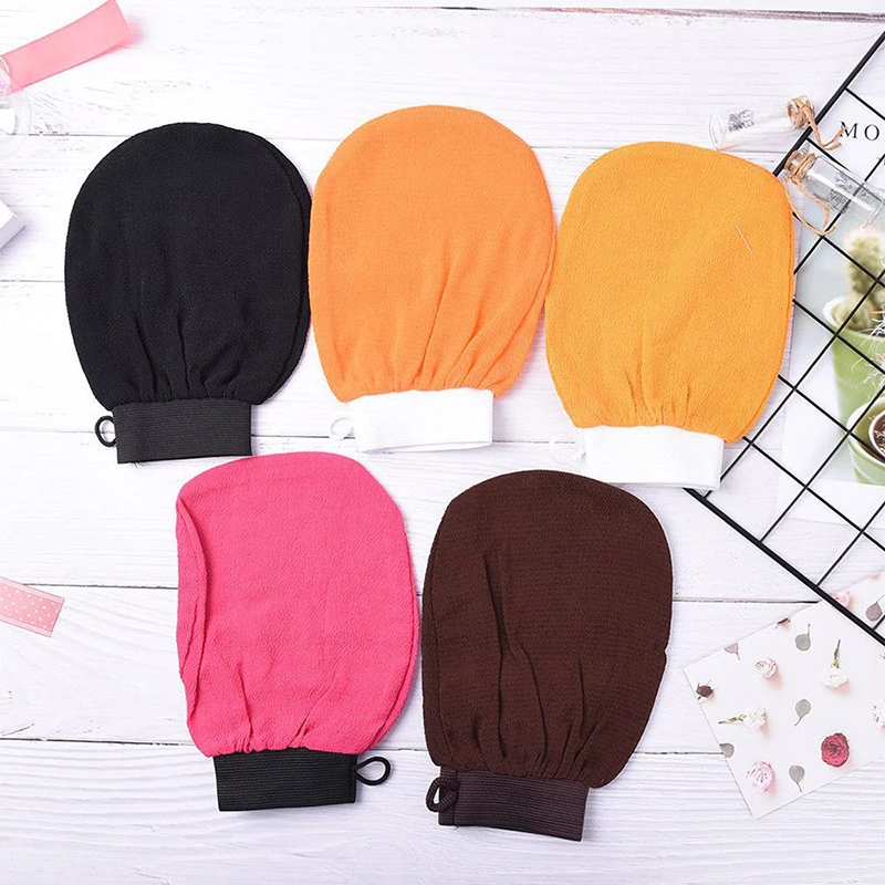 

1PC Can Choose Color Moroccan Hammam Bath Scrub Glove Exfoliating Body Facial Tan Massage Glove Exfoliator Bath Shower Wash