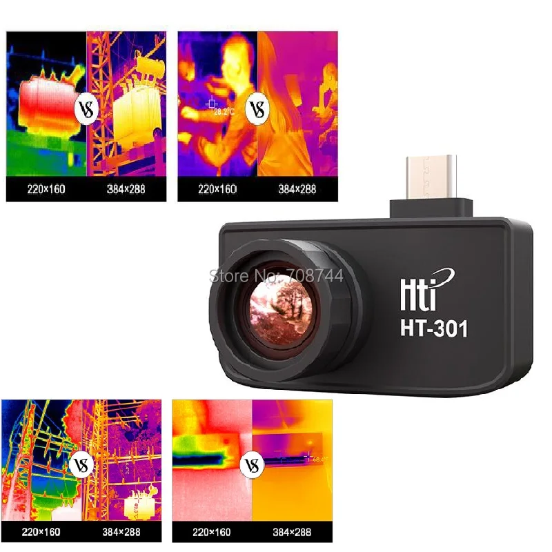 Термальность Imager HT 301 USB Мобильный телефон Инфракрасный Тепловизор для телефонов