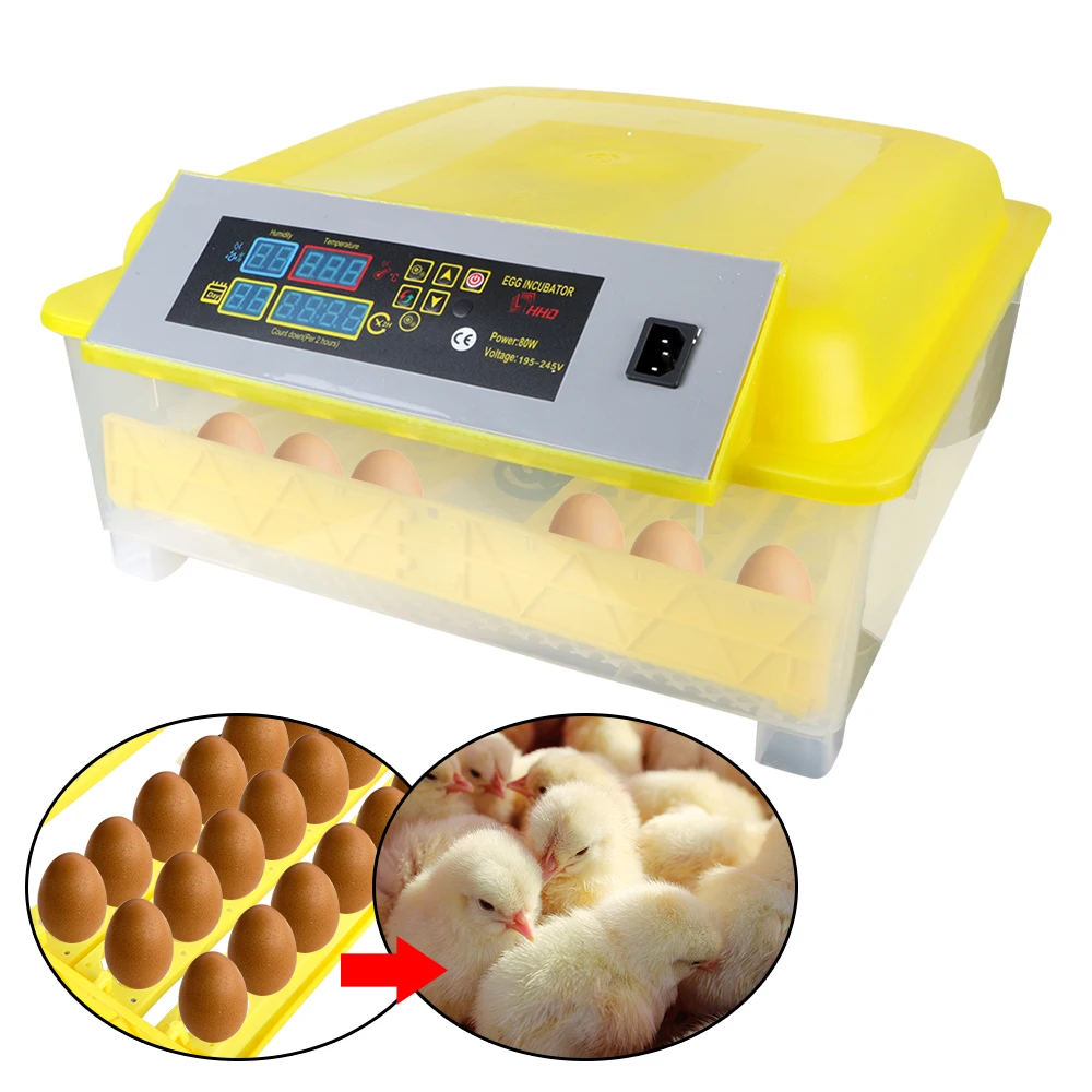 

Куриный Брудер для перепелов, автоматический инкубатор с евровилкой и контролем температуры и влажности для птиц, 48 яиц