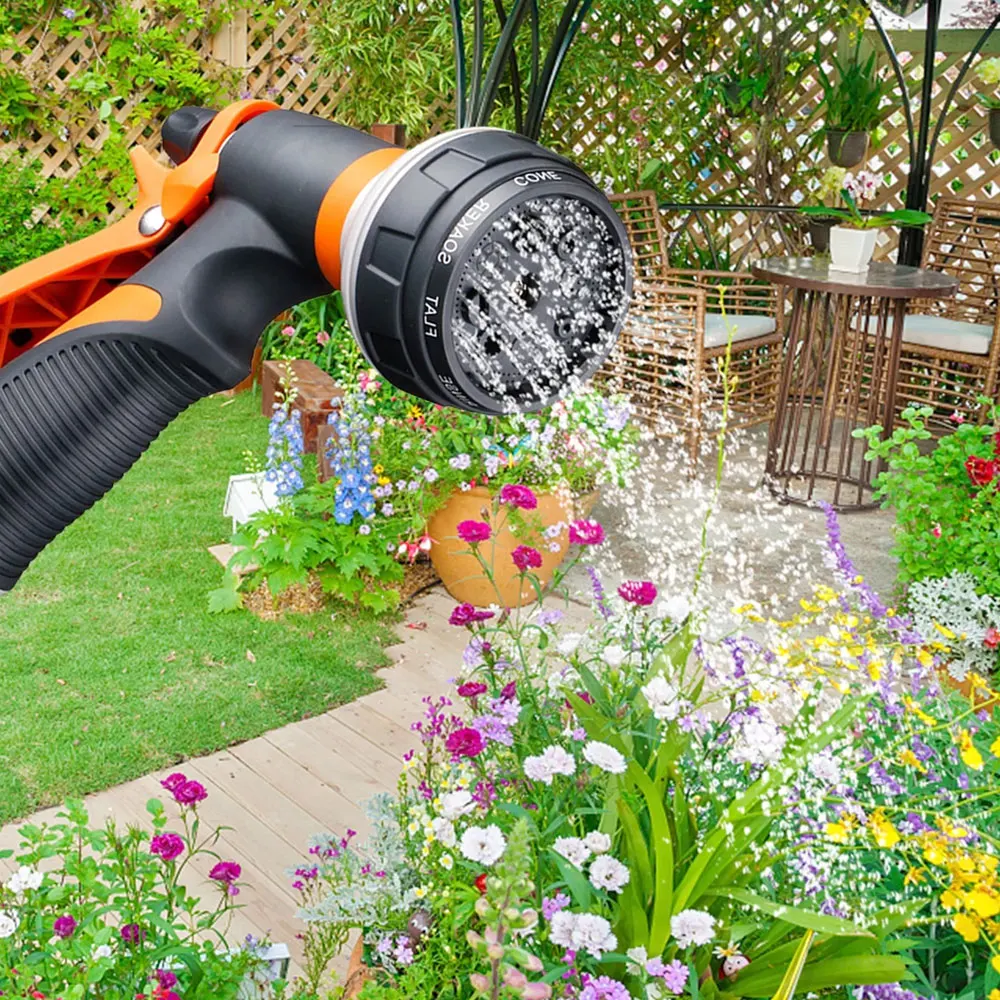 8 шаблон Сад водяной пистолет сопло шланга Регулируемый распылитель водяного