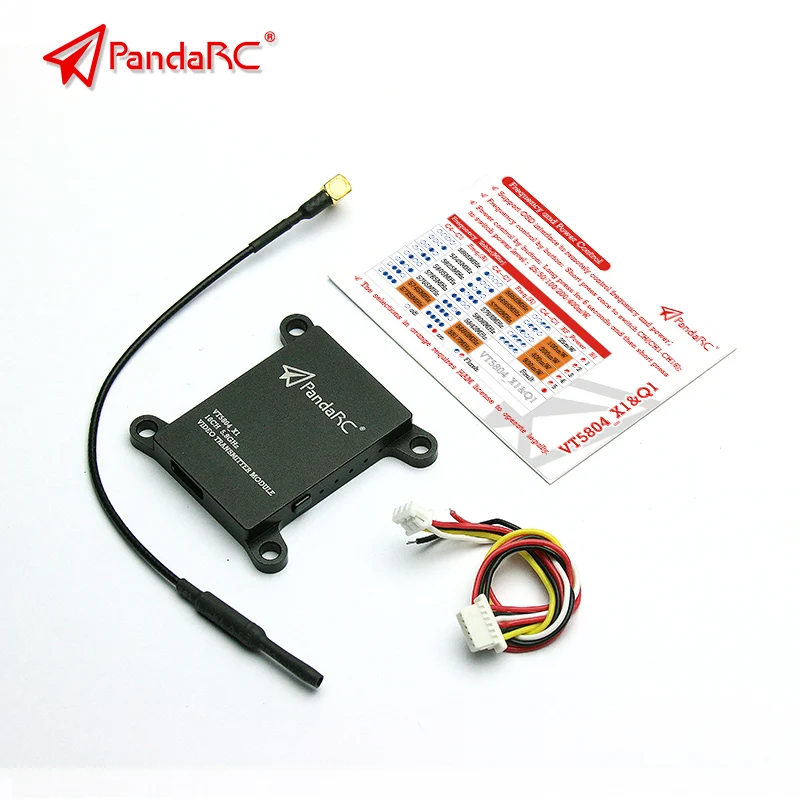 

Передатчик видеосигнала PandaRC VT5804 X1, VT5804 Q1, 5,8 ГГц, 16 каналов, 6-26 в, входное напряжение, FPV