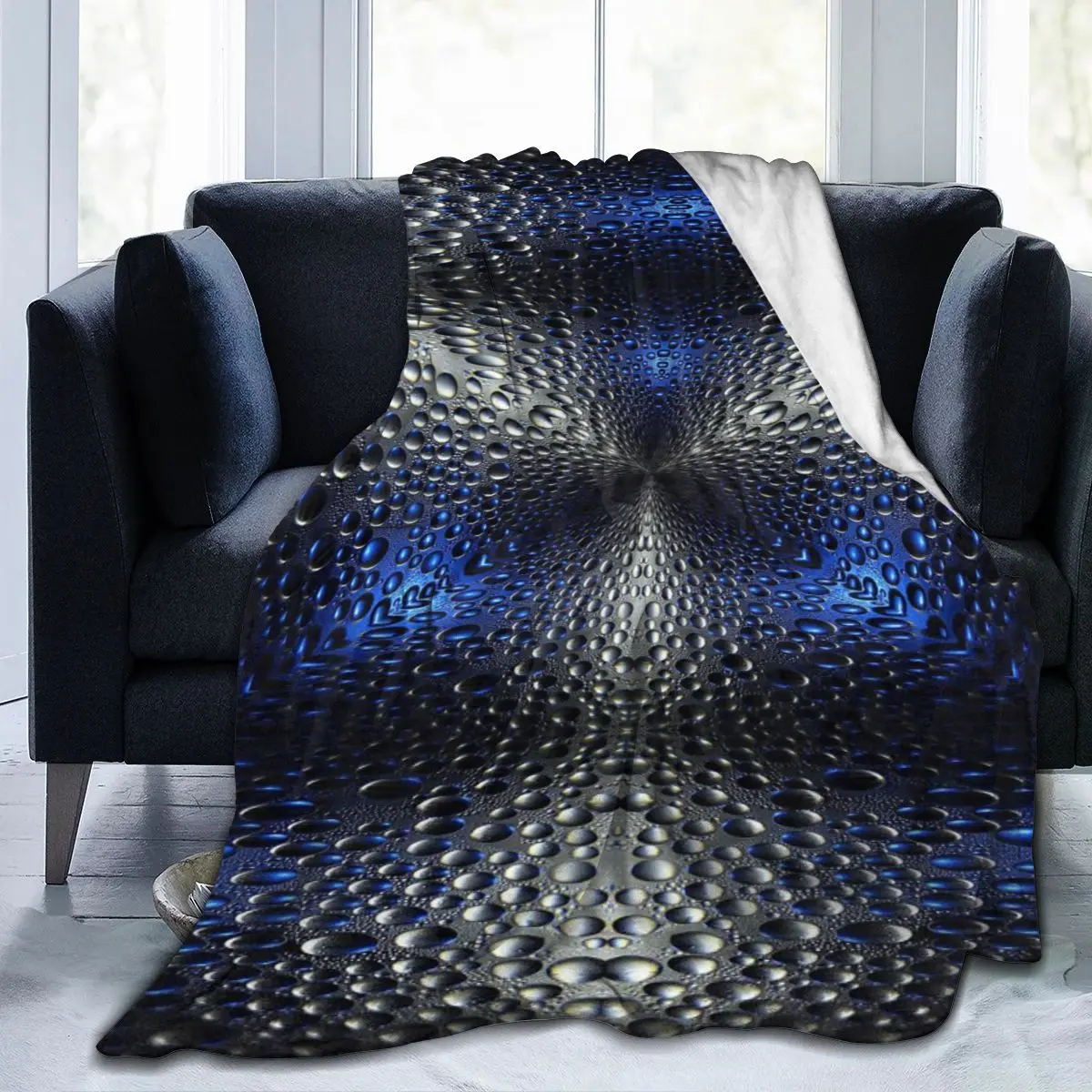 

Manta de franela estampada con personalidad en 3D, ropa de cama suave, cubierta de cama, decoración textil para el hogar, noveda