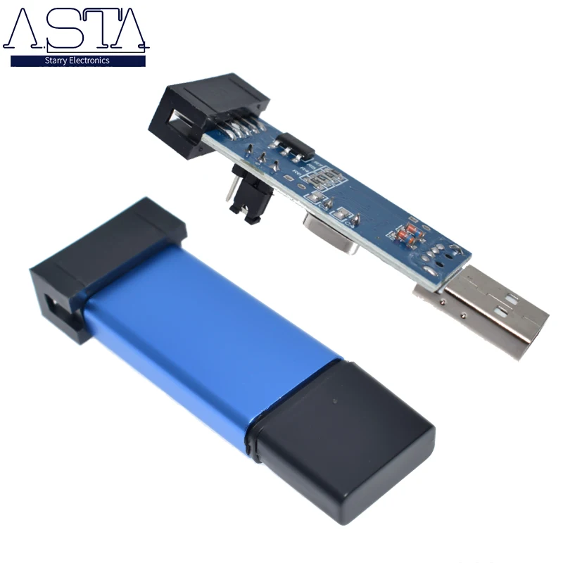 Новый USBASP USBISP AVR программист USB ISP ASP ATMEGA8 ATMEGA128 Поддержка Win7 64K 10Pin до 6 Pin адаптер