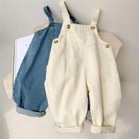 baby boy solid denim overalls child jean bib pants toddler jumpsuit childrens clothing kids trousers autumn girls outfits