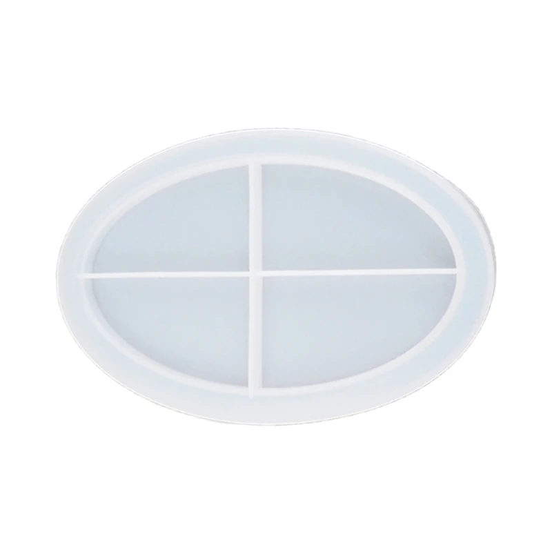 

Oval Tray Crystal Epoxy Resin Mold Fruit Plate Storage Box Silicone Mould DIY Crafts Decorations Ornaments Casting Tools HX6F