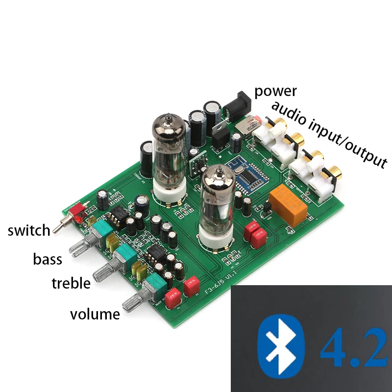Предусилитель для труб KYYSLB Bluetooth 5 0 4 2 12 ~ 16 В постоянного тока F3 уровень жара