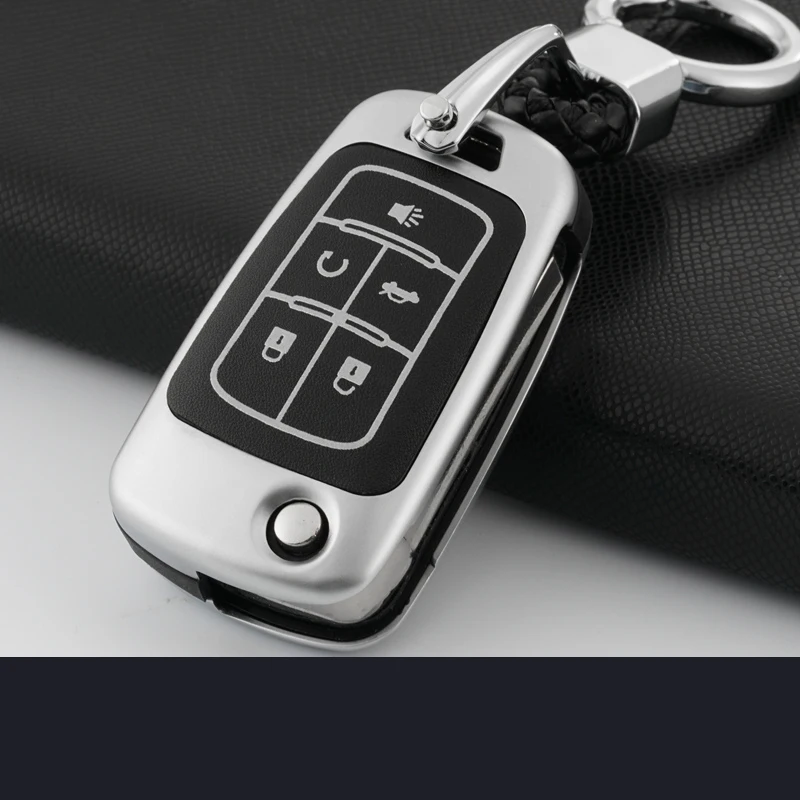 Чехол брелок со светящимися кнопками из сплава и резины для автомобилей Chevrolet Cruze