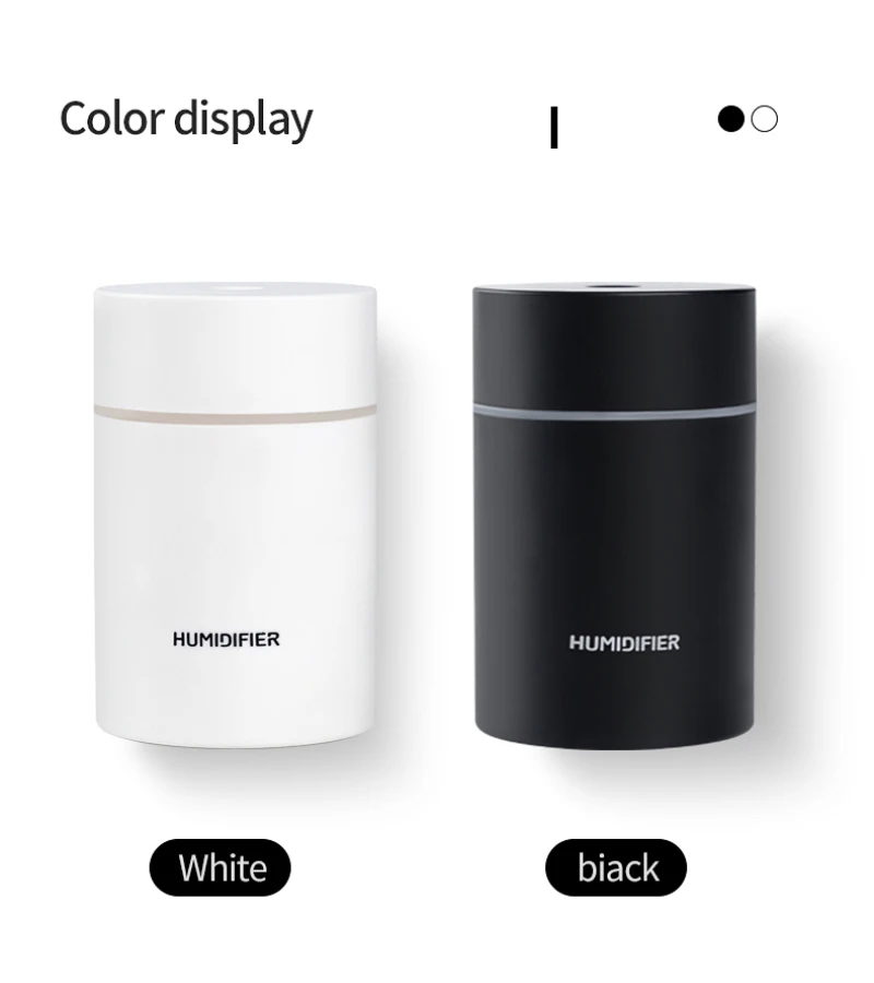 

Car Air Humidifier Mini USB 300mL With LED Light For Auto Armo Home Office Accessories Car Air Humidifier Electronics