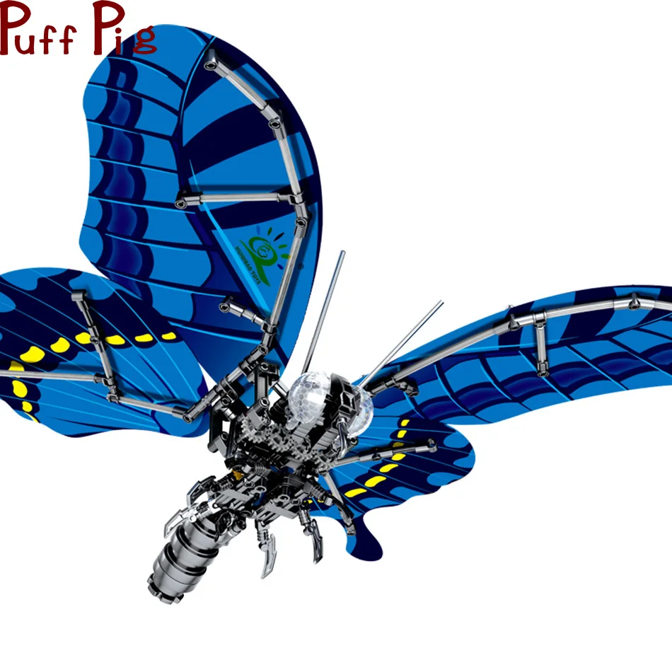

564Pcs Simulated Follow Butterfly Insect Building Block City Bricks Desktop Display Model Educational Toy for Children