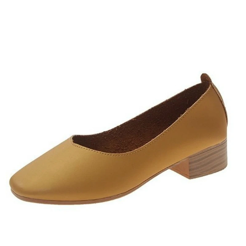 Женские туфли лодочки на высоком каблуке в стиле Мэри Джейн Тонкая обувь с