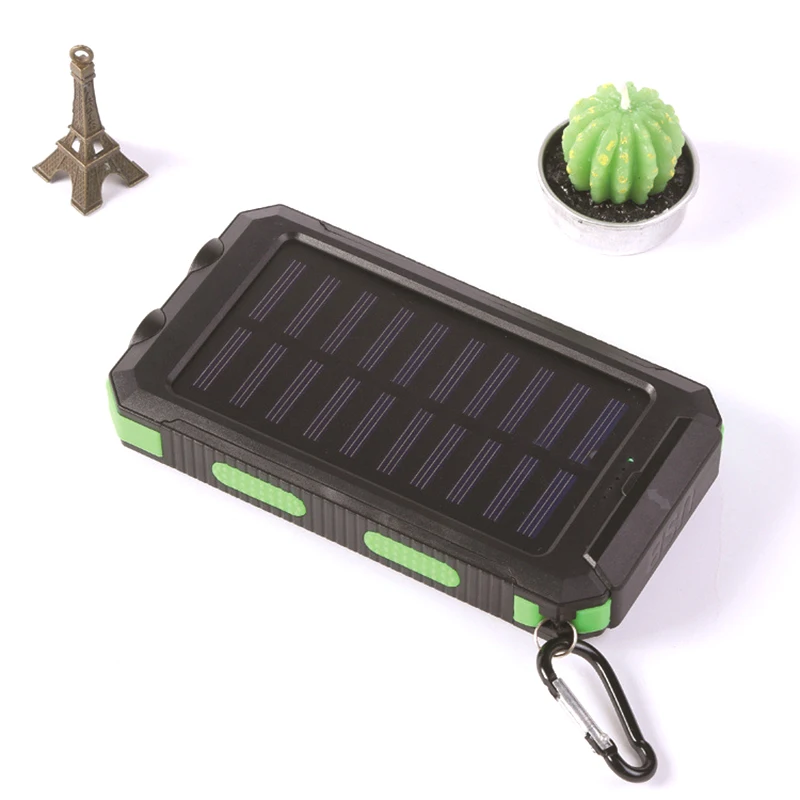 

Solar Power Bank 20000mAh With LED Light Fast Charging External Battery Solar Battery Panel Travel Charger for Xiaomi Samsung