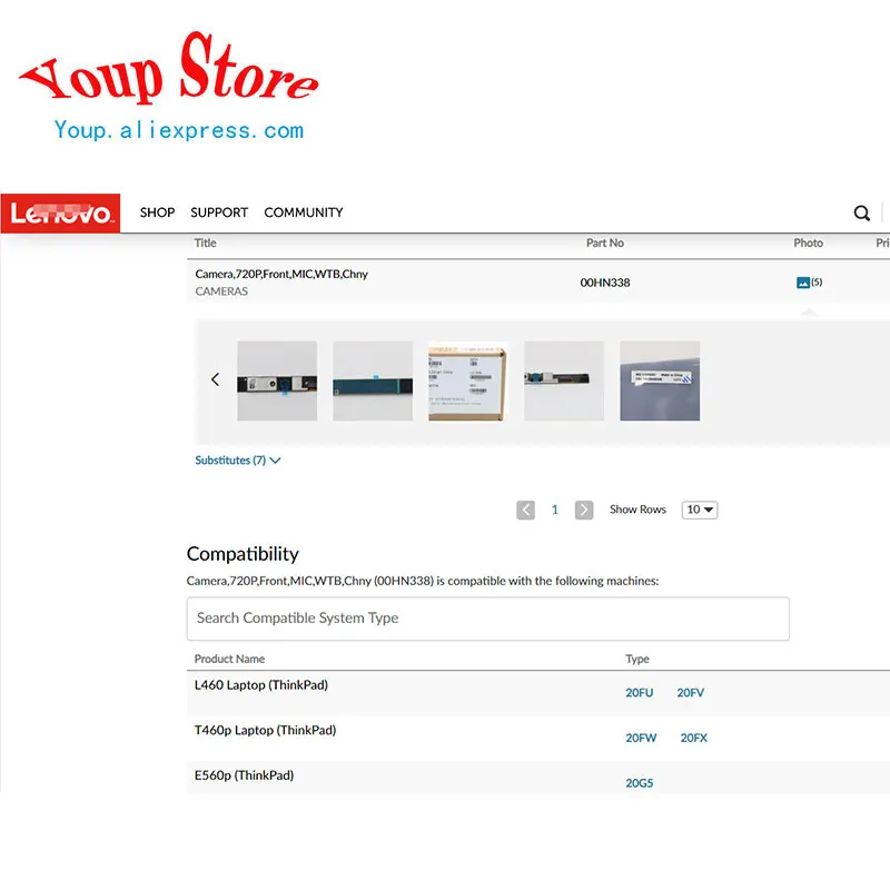 for lenovo thinkpad e460 e465 e560 e565 e470 e475 e570 e575 l460 t460p e560p l470 t470p s5 2nd gen new original camera 00hn385 free global shipping