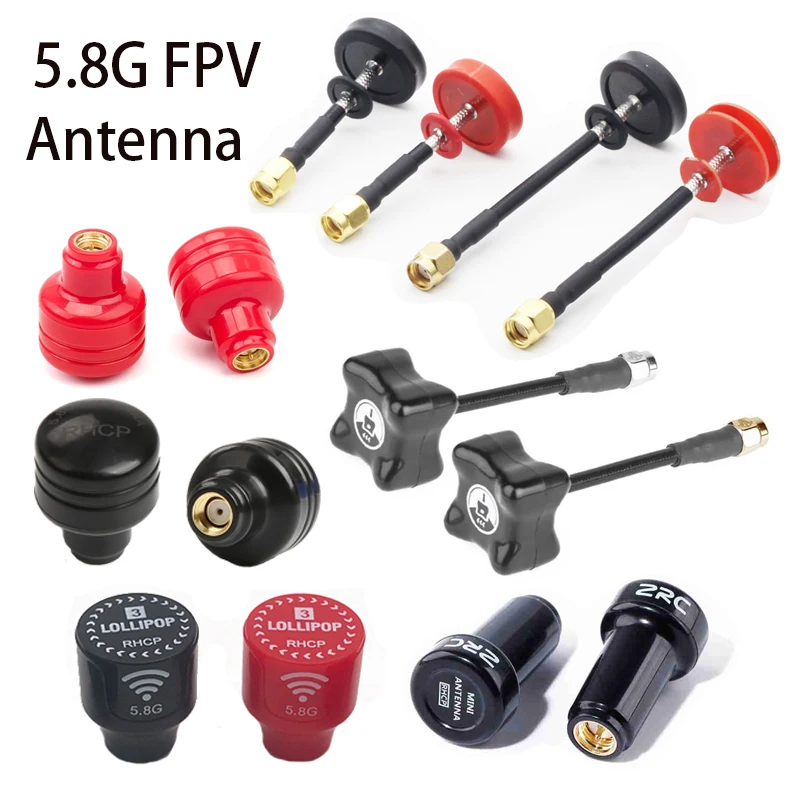 Антенна 5 8G FPV пагода 2/Lollipop 4/BlackSheep/короткая антенна SMA/RP SMA/MMCX/соединитель UFL для