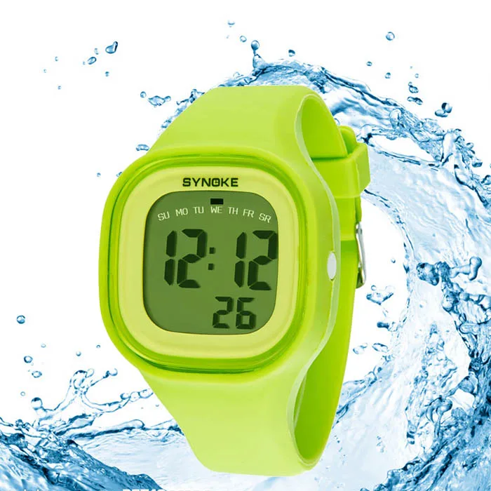 

2021 New Hot Sale Simple Silicone Brand Silicone Led Light Digital Sport Wrist Watch Kid Women Girl Men Boy Gn Silicone