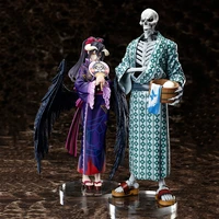 23cm overlord albedo anime action figure purple bathrobe standing posture sexy girls pvc collection model dolls toy for gifts