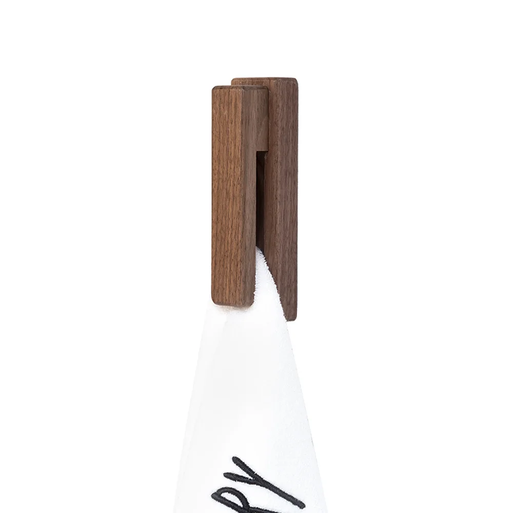 Креативные Крючки из цельной древесины не пробивайте полотенца настенные крючки