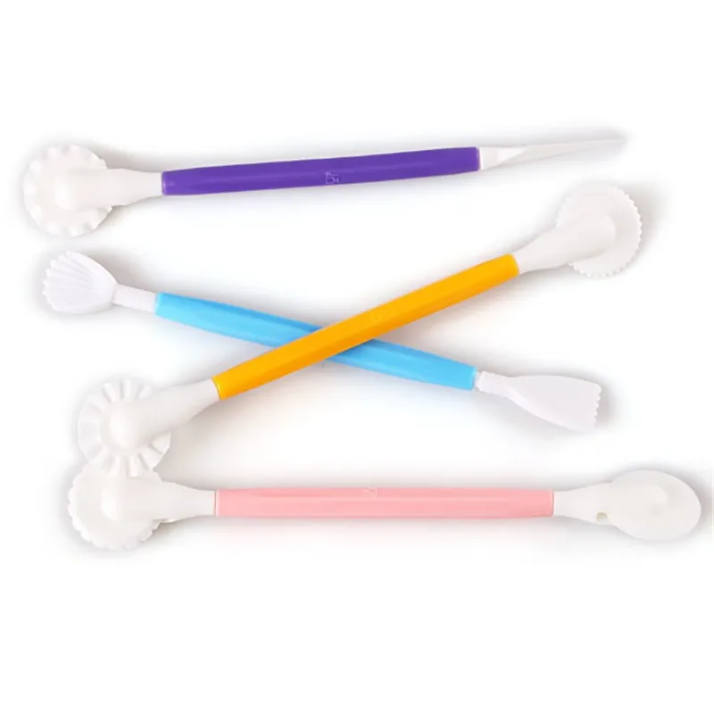

NEW 4pcs Fondant Cake Decorating Modelling Tools 8 Patterns Flower Decoration Pen Pastry Carving Cutter Baking Craft Sugar Mold