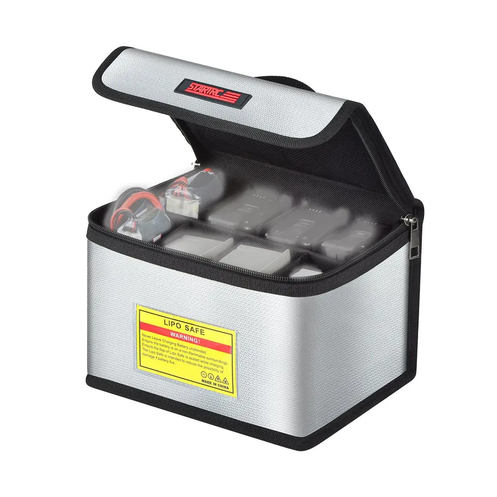 

LiPo Battery Portable Fireproof Safety Bag Lipo Guard Explosion Proof Fire Resistant Charging Sack Battery Safe Bag For Battey