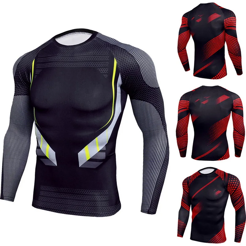 Быстросохнущие футболки для тренажерного зала Мужские Беговые тренировочные